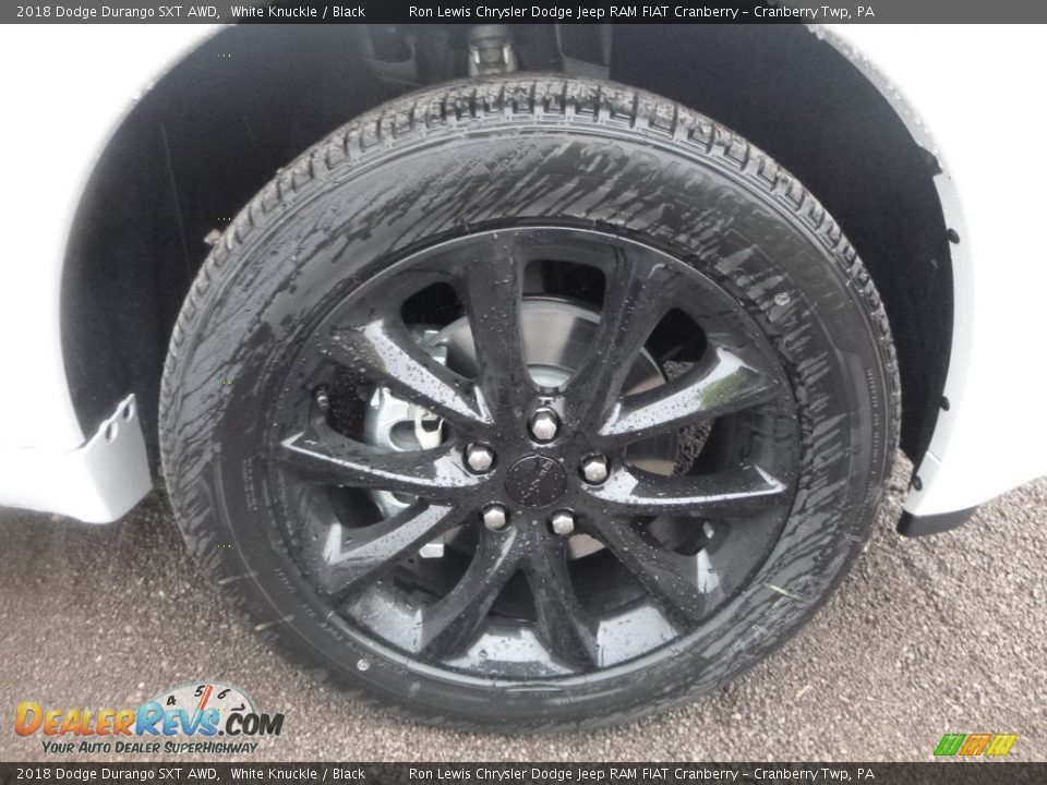 2018 Dodge Durango SXT AWD White Knuckle / Black Photo #9