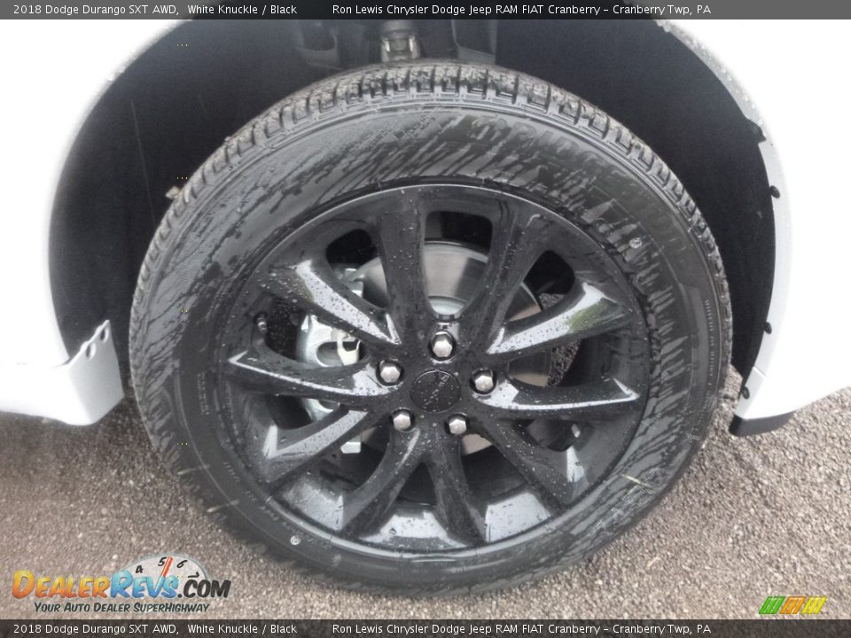 2018 Dodge Durango SXT AWD White Knuckle / Black Photo #9