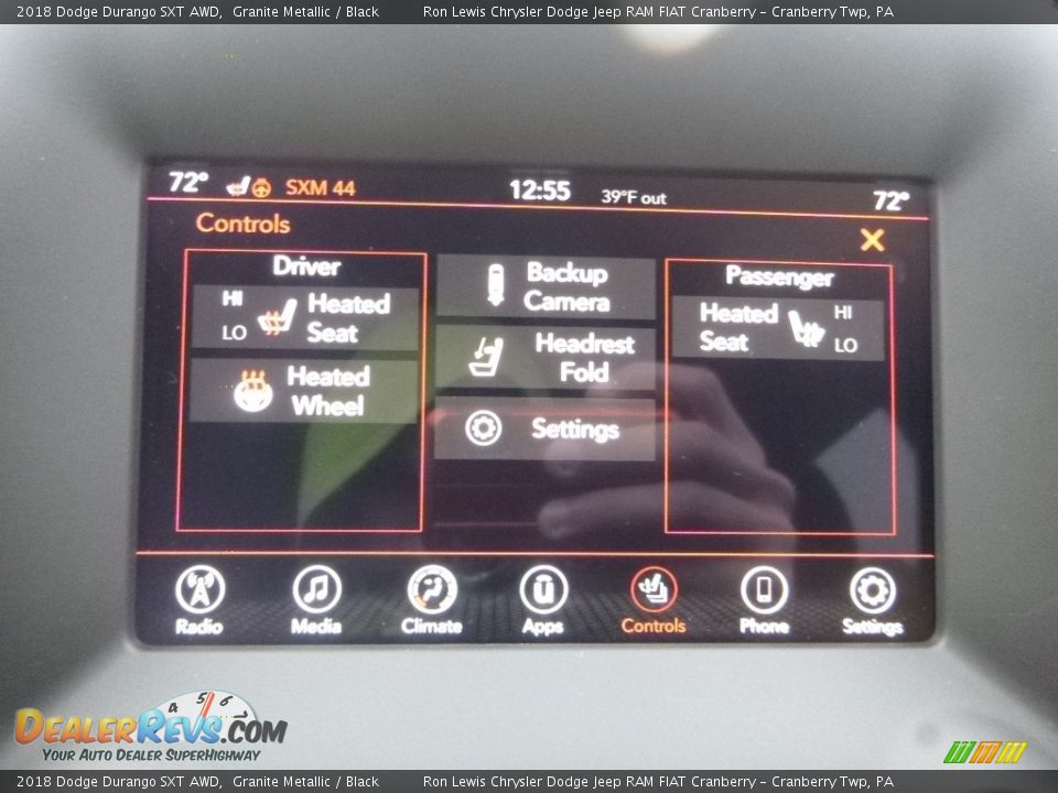 2018 Dodge Durango SXT AWD Granite Metallic / Black Photo #17