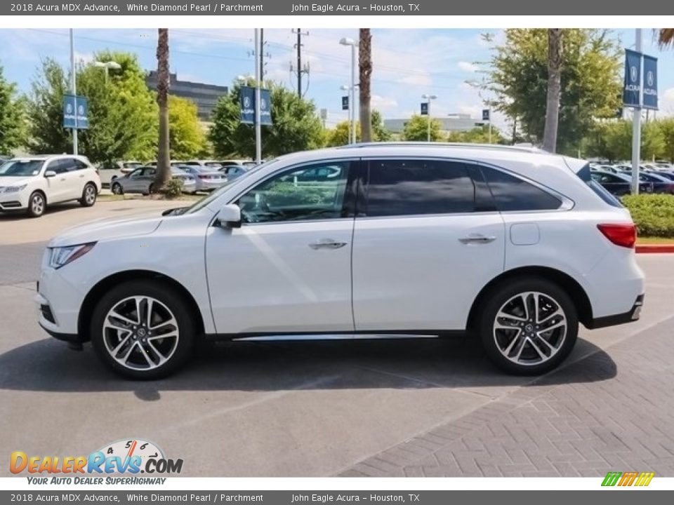 2018 Acura MDX Advance White Diamond Pearl / Parchment Photo #4