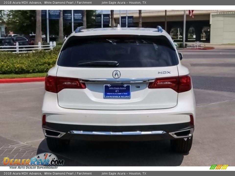 2018 Acura MDX Advance White Diamond Pearl / Parchment Photo #6