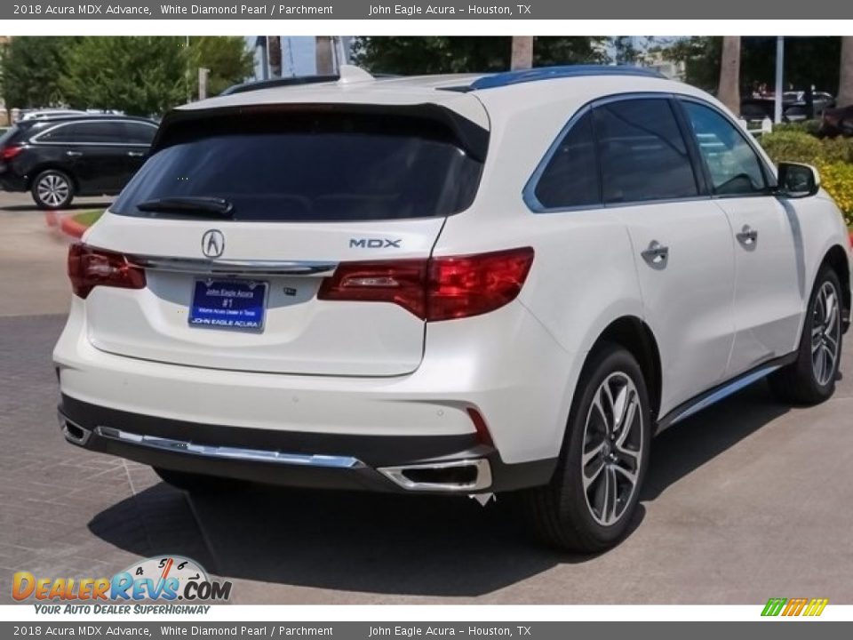 2018 Acura MDX Advance White Diamond Pearl / Parchment Photo #7