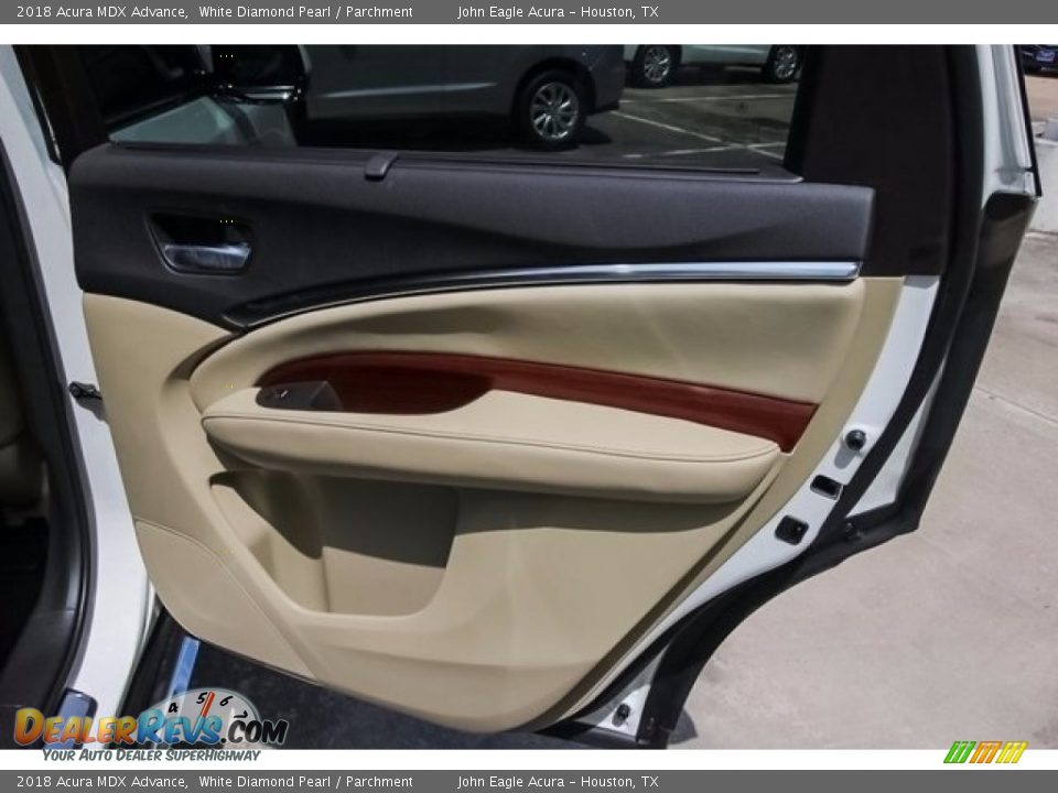 2018 Acura MDX Advance White Diamond Pearl / Parchment Photo #21