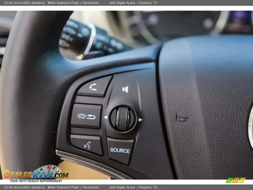 2018 Acura MDX Advance White Diamond Pearl / Parchment Photo #35