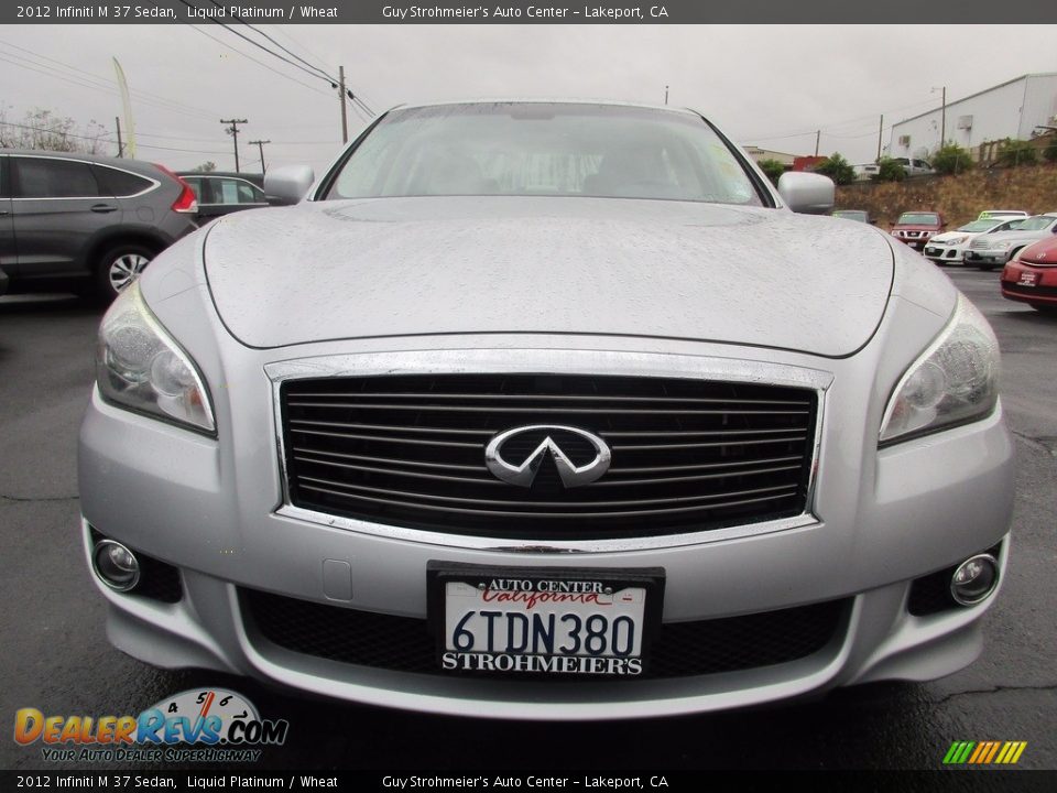 2012 Infiniti M 37 Sedan Liquid Platinum / Wheat Photo #2