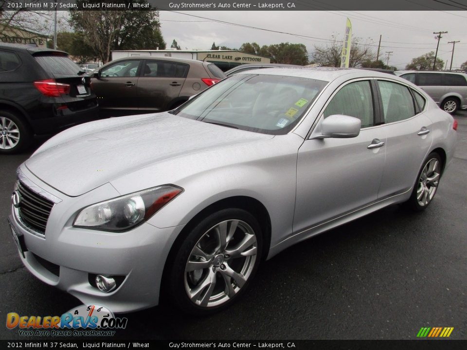 2012 Infiniti M 37 Sedan Liquid Platinum / Wheat Photo #3