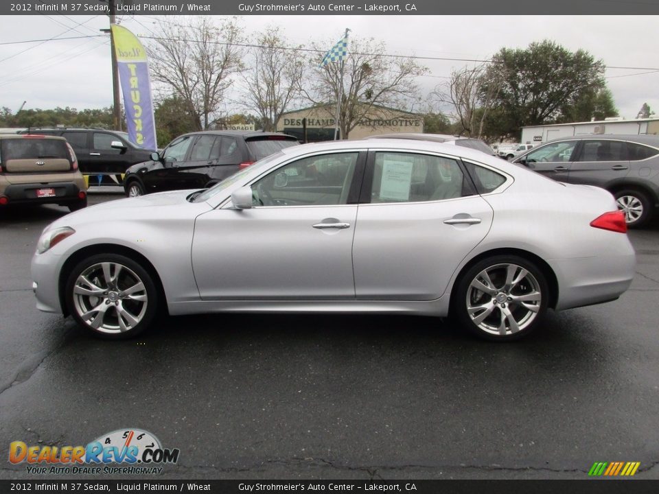 2012 Infiniti M 37 Sedan Liquid Platinum / Wheat Photo #4
