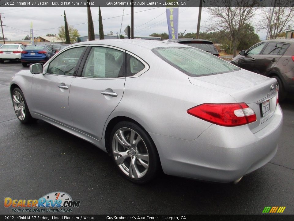 2012 Infiniti M 37 Sedan Liquid Platinum / Wheat Photo #5