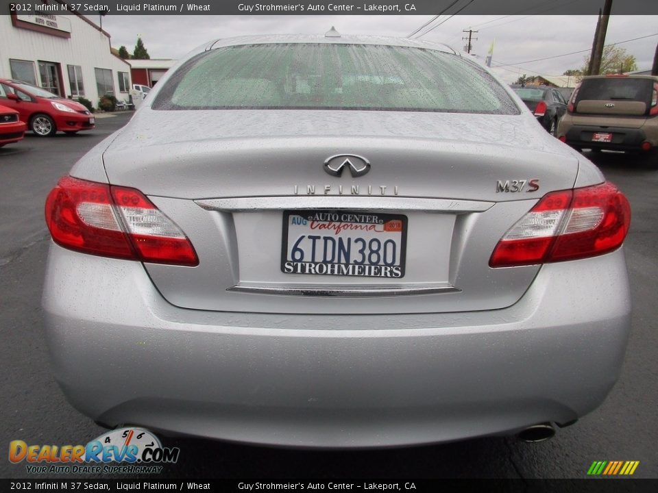 2012 Infiniti M 37 Sedan Liquid Platinum / Wheat Photo #6