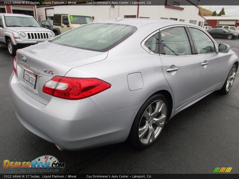 2012 Infiniti M 37 Sedan Liquid Platinum / Wheat Photo #7