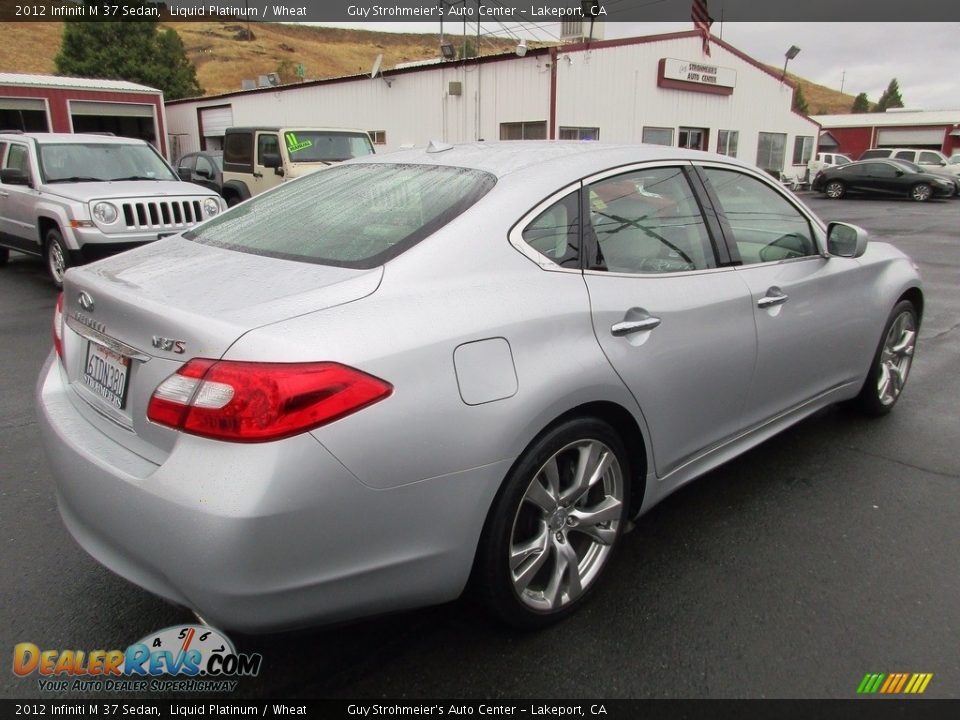 2012 Infiniti M 37 Sedan Liquid Platinum / Wheat Photo #8