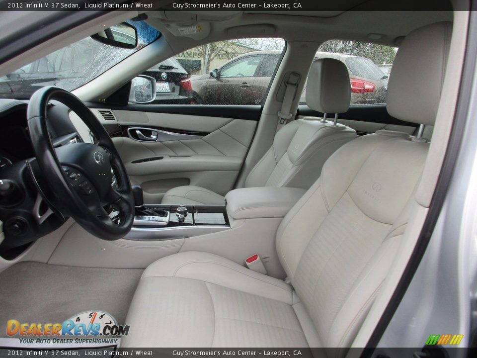 2012 Infiniti M 37 Sedan Liquid Platinum / Wheat Photo #9
