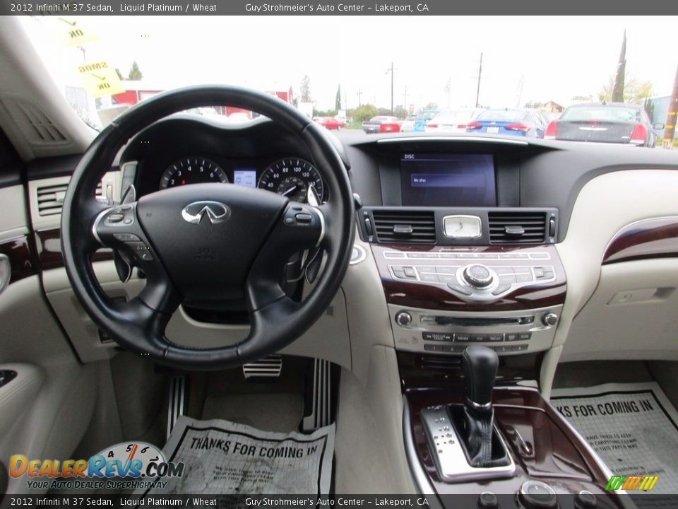 2012 Infiniti M 37 Sedan Liquid Platinum / Wheat Photo #11