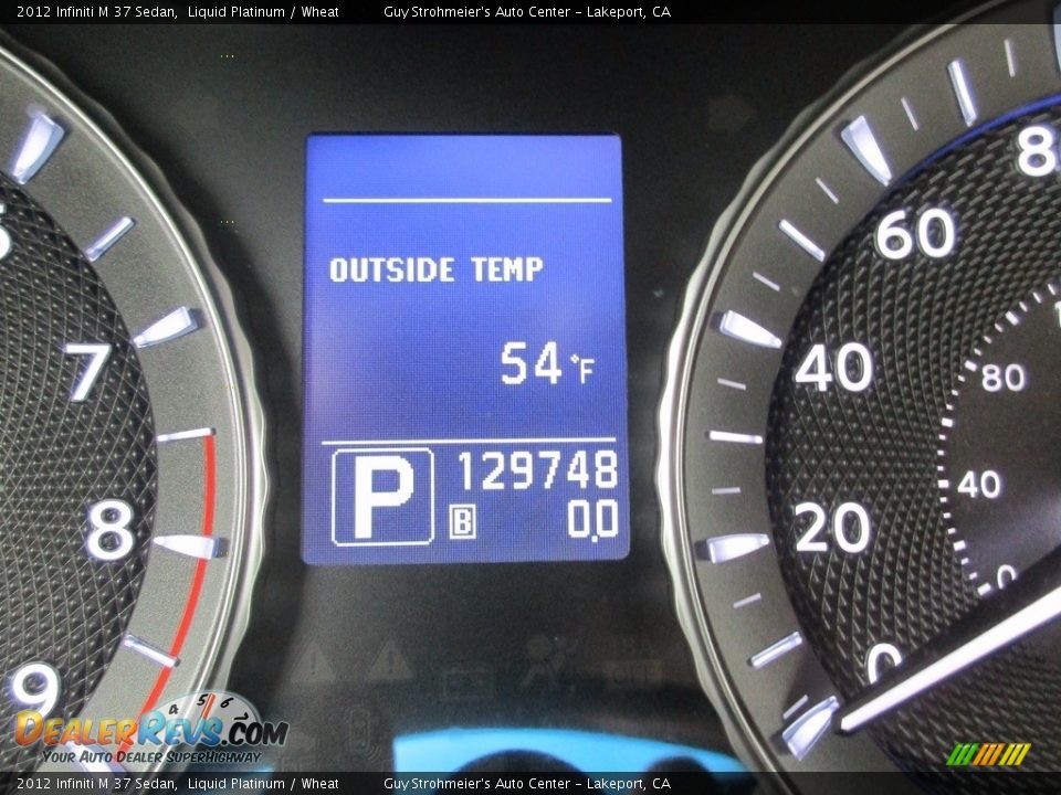 2012 Infiniti M 37 Sedan Liquid Platinum / Wheat Photo #12