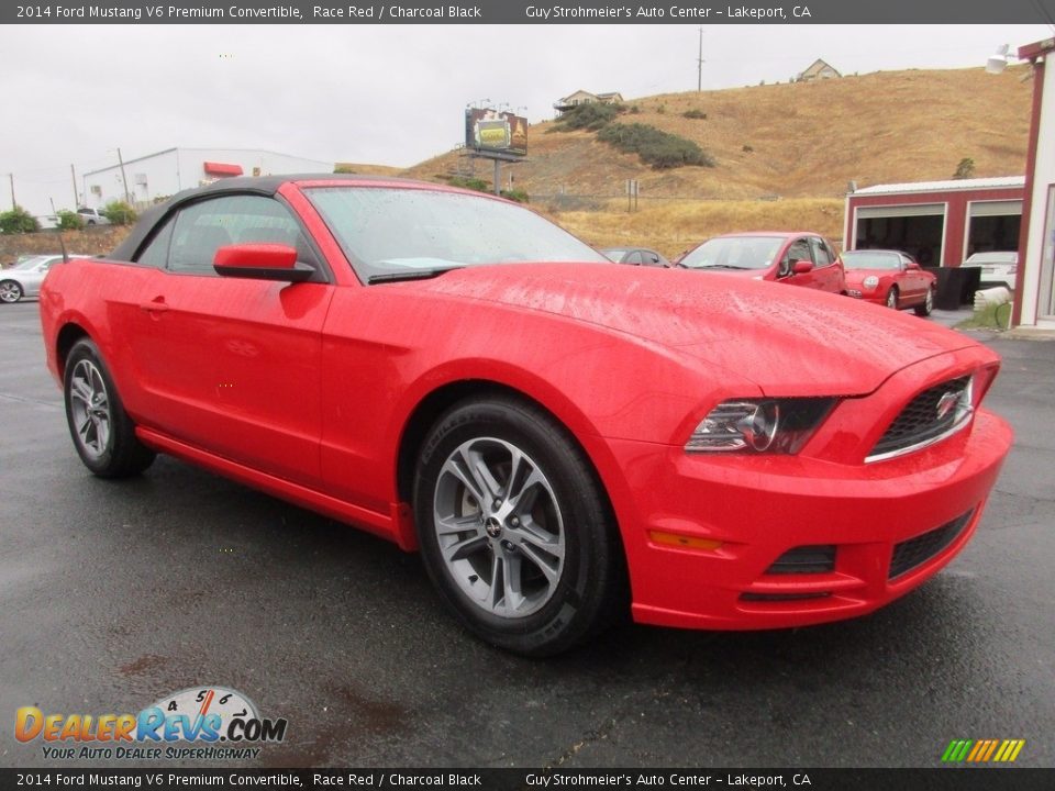 2014 Ford Mustang V6 Premium Convertible Race Red / Charcoal Black Photo #1