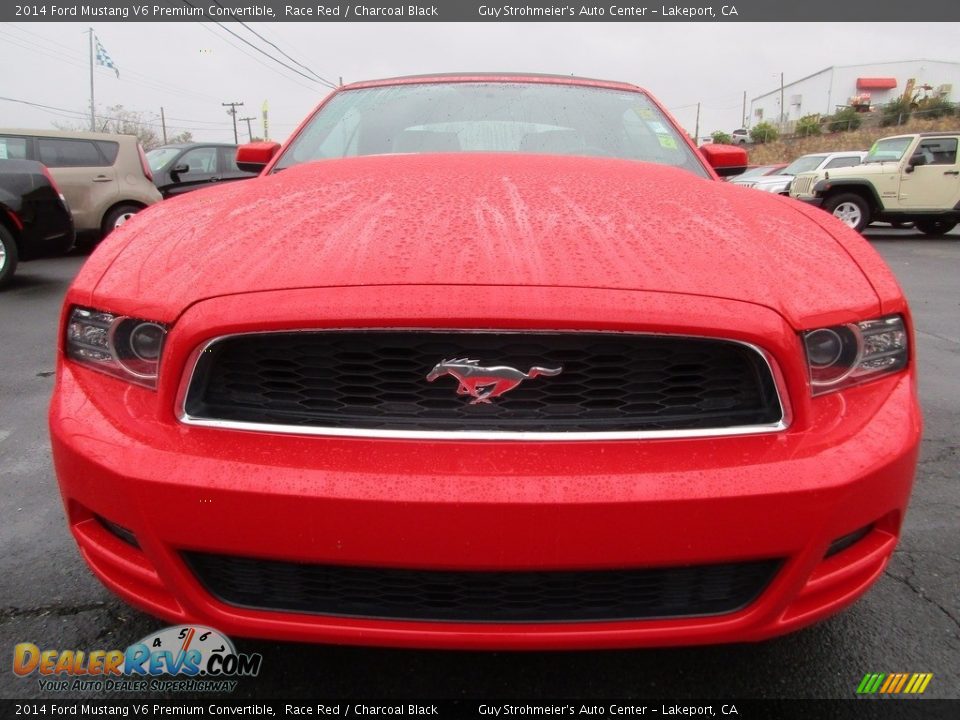 2014 Ford Mustang V6 Premium Convertible Race Red / Charcoal Black Photo #2