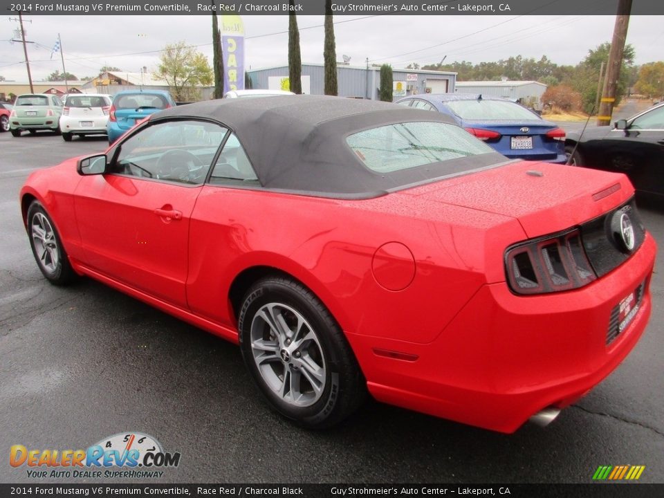 2014 Ford Mustang V6 Premium Convertible Race Red / Charcoal Black Photo #5