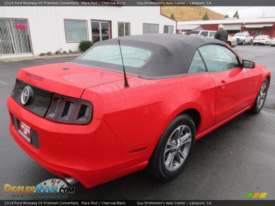 2014 Ford Mustang V6 Premium Convertible Race Red / Charcoal Black Photo #7