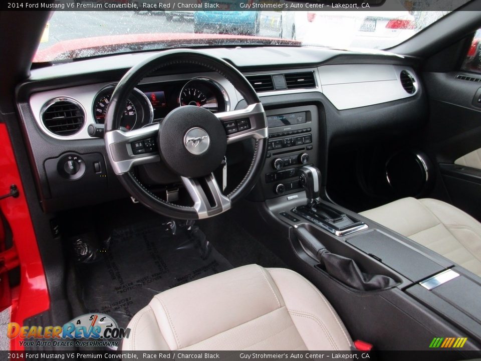 2014 Ford Mustang V6 Premium Convertible Race Red / Charcoal Black Photo #10