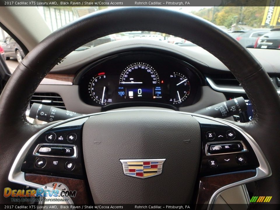 2017 Cadillac XTS Luxury AWD Black Raven / Shale w/Cocoa Accents Photo #14