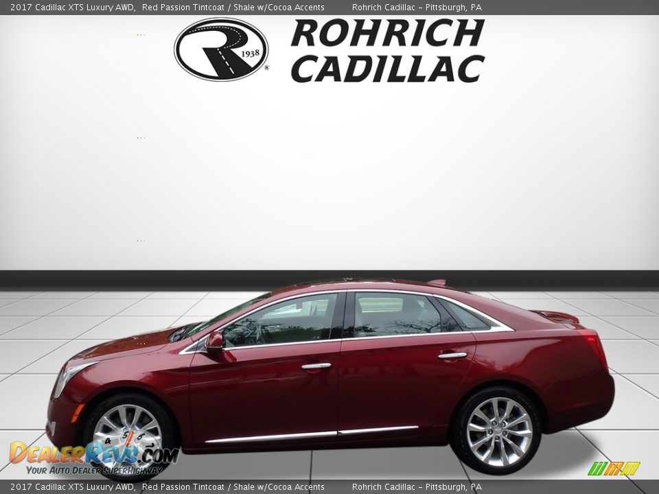 2017 Cadillac XTS Luxury AWD Red Passion Tintcoat / Shale w/Cocoa Accents Photo #2