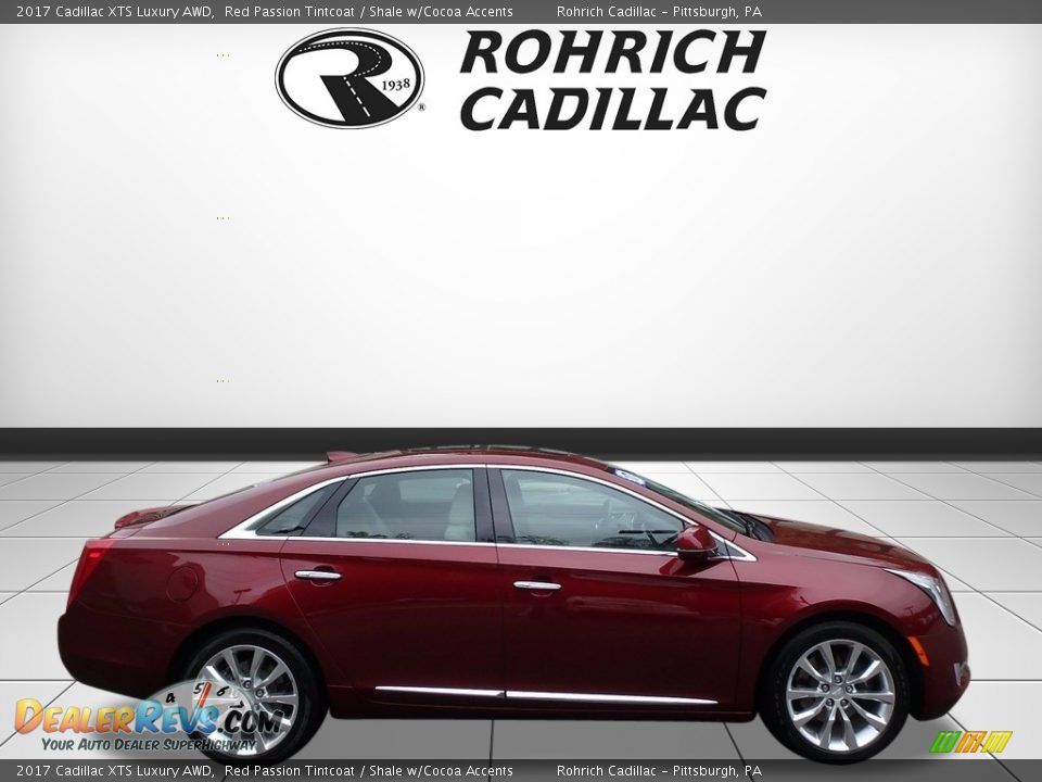 2017 Cadillac XTS Luxury AWD Red Passion Tintcoat / Shale w/Cocoa Accents Photo #6