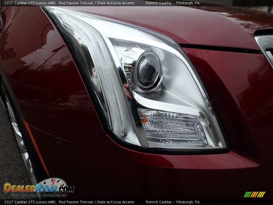 2017 Cadillac XTS Luxury AWD Red Passion Tintcoat / Shale w/Cocoa Accents Photo #10