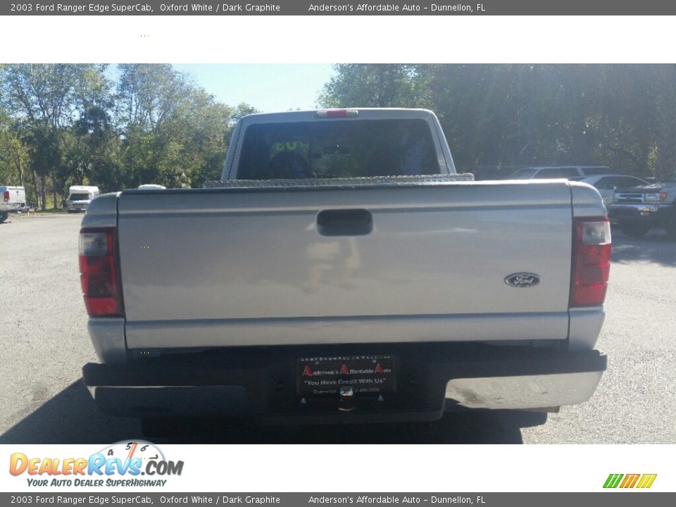 2003 Ford Ranger Edge SuperCab Oxford White / Dark Graphite Photo #4