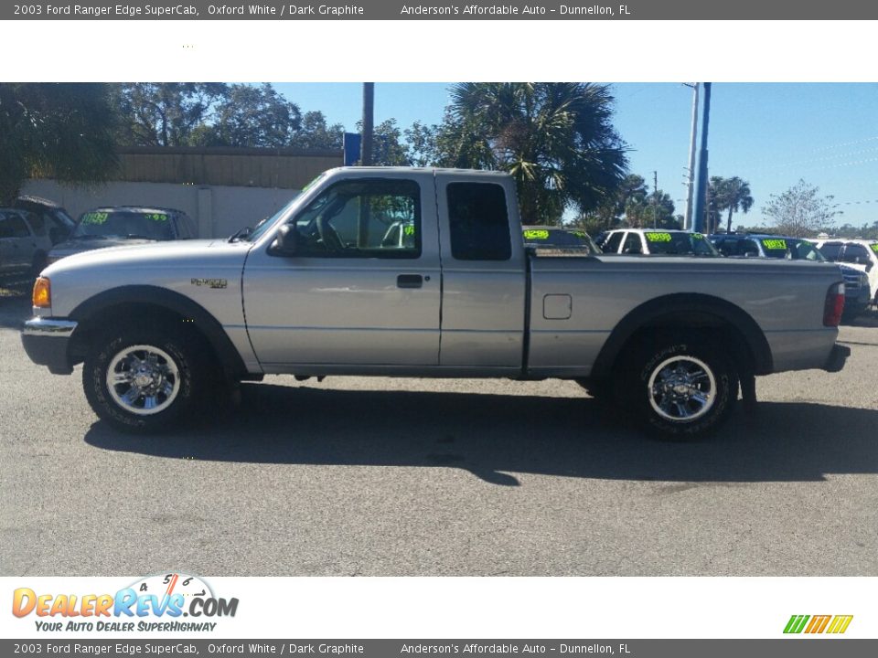 2003 Ford Ranger Edge SuperCab Oxford White / Dark Graphite Photo #6
