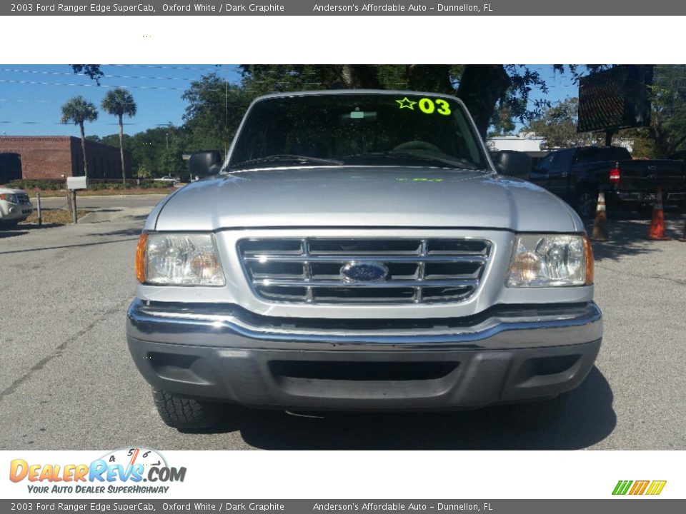 2003 Ford Ranger Edge SuperCab Oxford White / Dark Graphite Photo #8