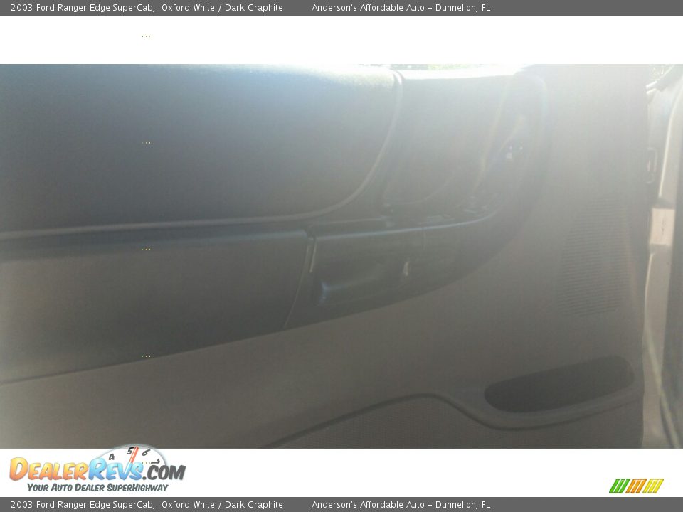2003 Ford Ranger Edge SuperCab Oxford White / Dark Graphite Photo #9