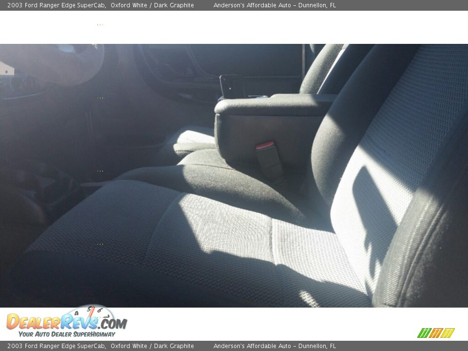 2003 Ford Ranger Edge SuperCab Oxford White / Dark Graphite Photo #10