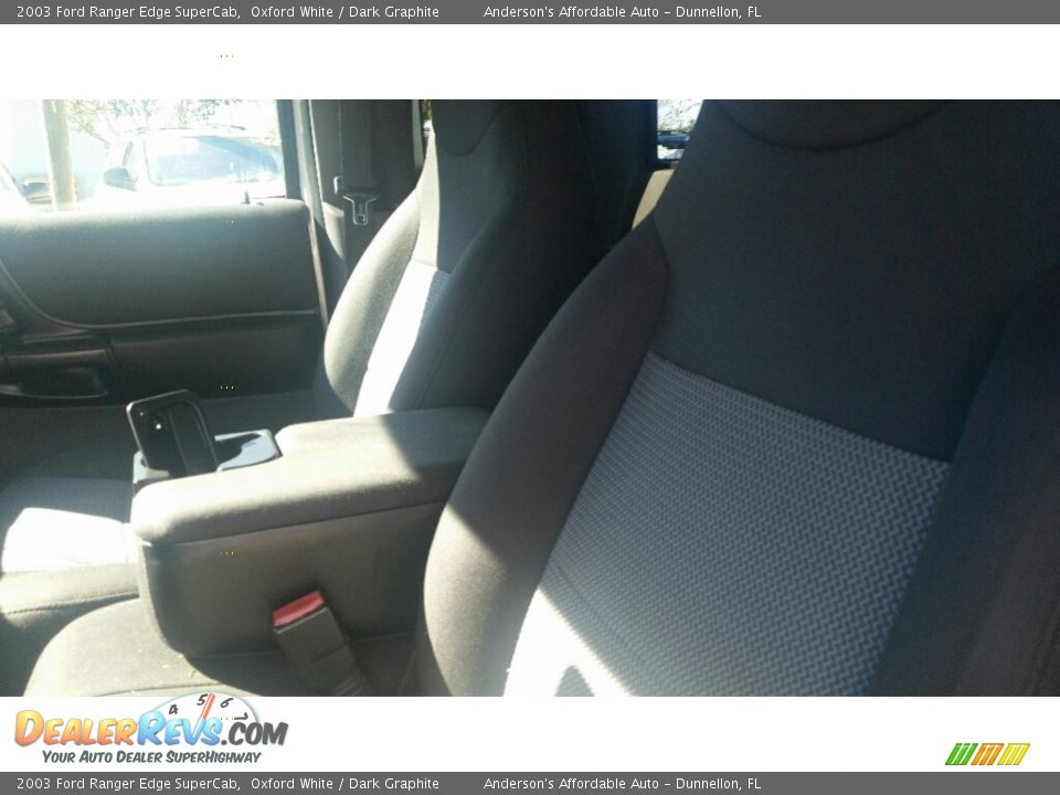2003 Ford Ranger Edge SuperCab Oxford White / Dark Graphite Photo #11