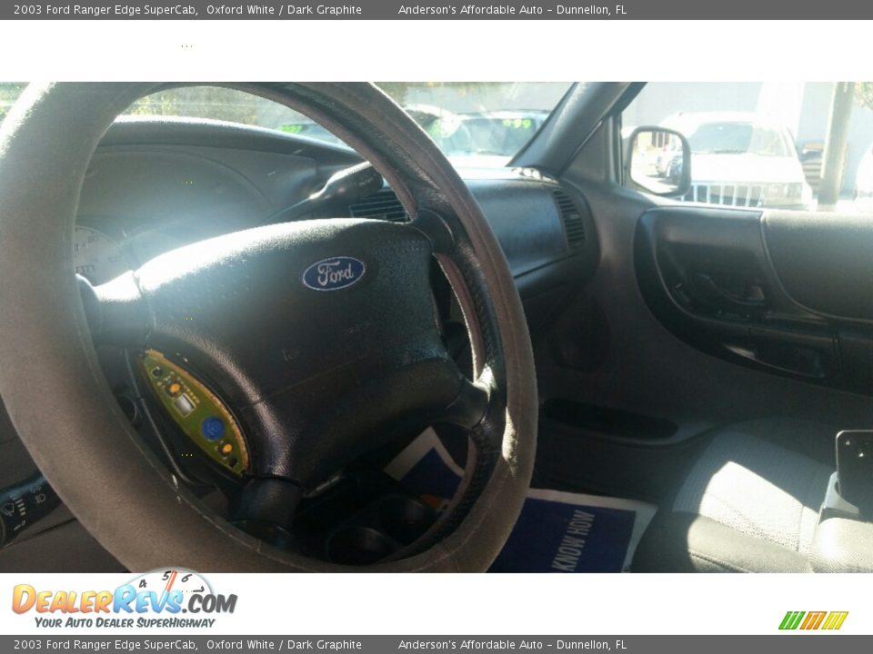 2003 Ford Ranger Edge SuperCab Oxford White / Dark Graphite Photo #12
