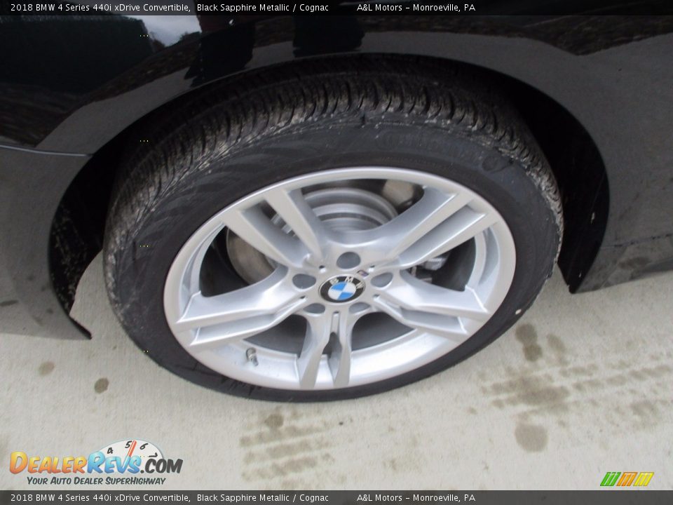 2018 BMW 4 Series 440i xDrive Convertible Black Sapphire Metallic / Cognac Photo #3