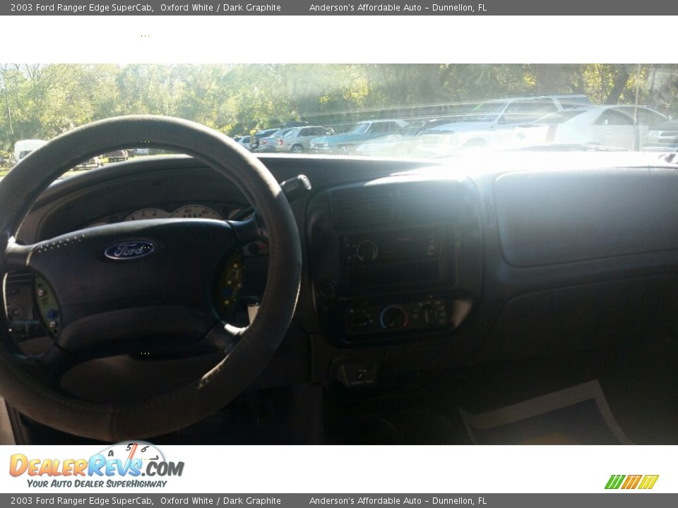 2003 Ford Ranger Edge SuperCab Oxford White / Dark Graphite Photo #13