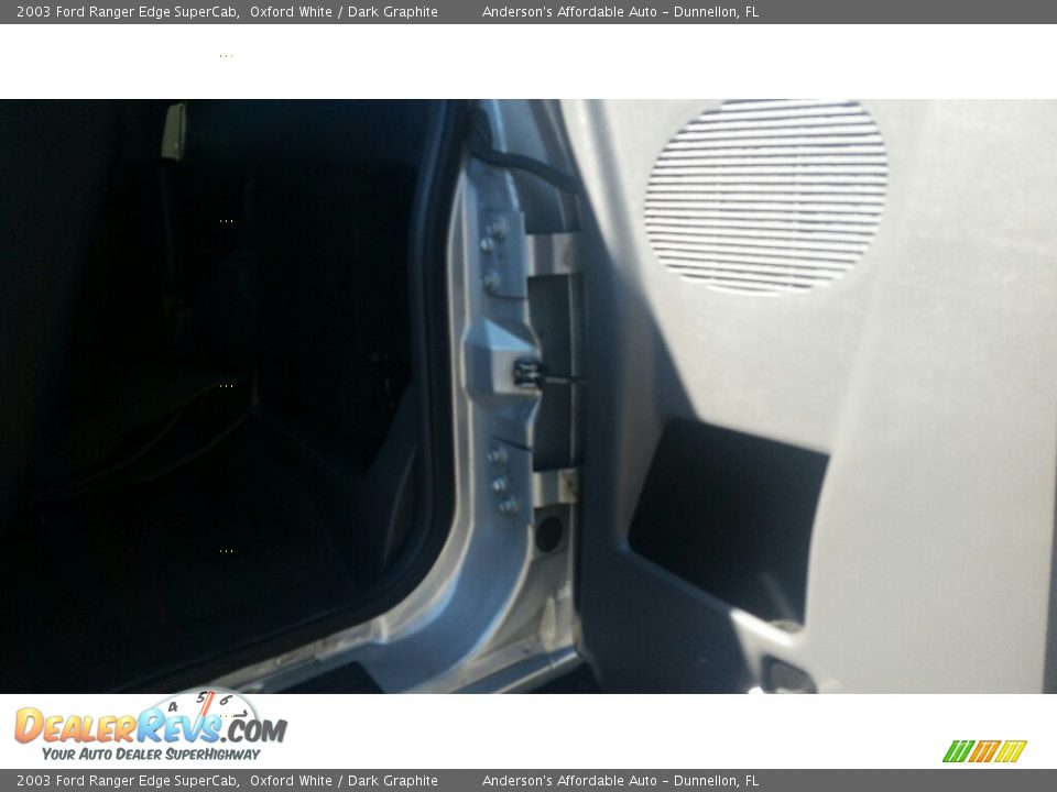2003 Ford Ranger Edge SuperCab Oxford White / Dark Graphite Photo #14