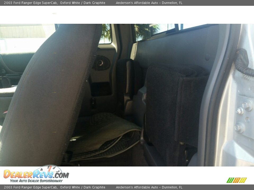 2003 Ford Ranger Edge SuperCab Oxford White / Dark Graphite Photo #15