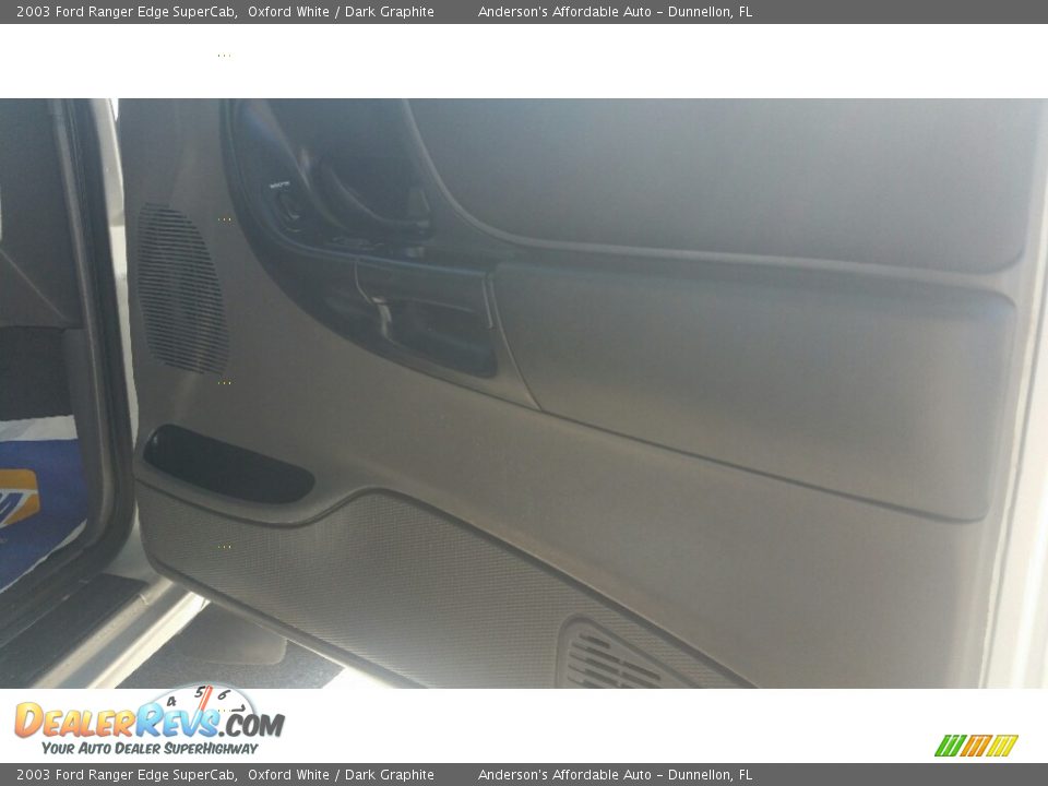 2003 Ford Ranger Edge SuperCab Oxford White / Dark Graphite Photo #16