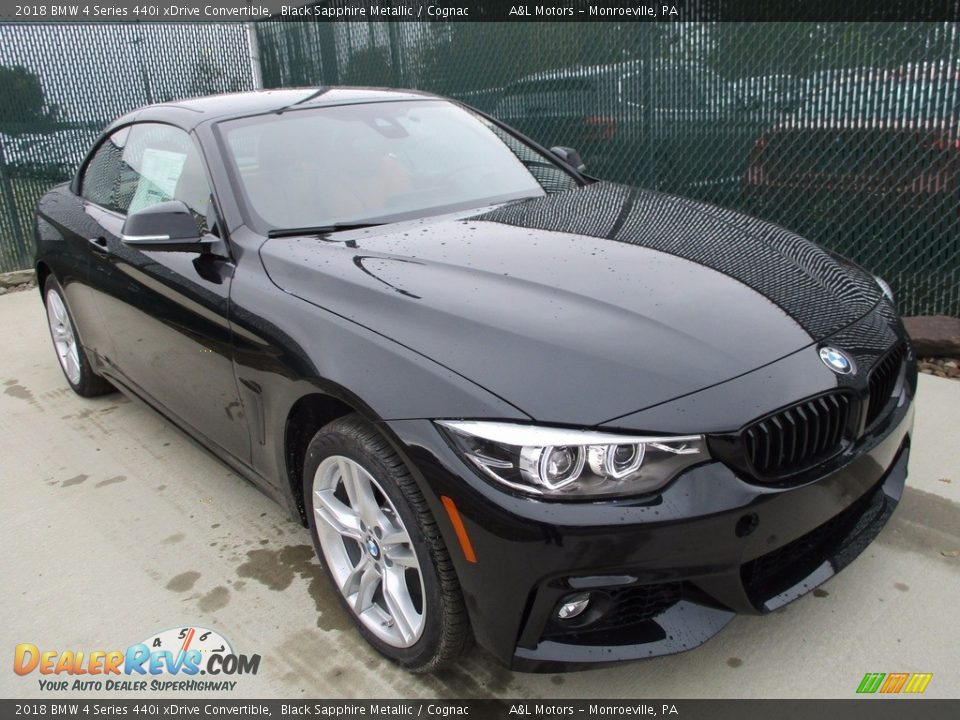 Black Sapphire Metallic 2018 BMW 4 Series 440i xDrive Convertible Photo #8