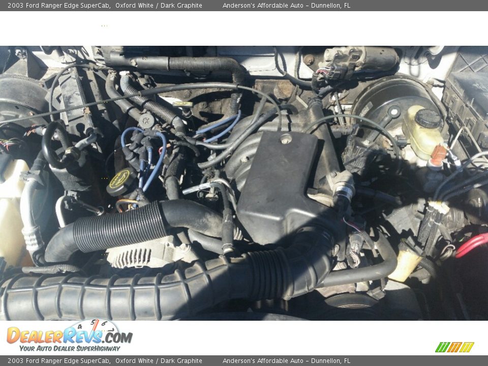 2003 Ford Ranger Edge SuperCab Oxford White / Dark Graphite Photo #19