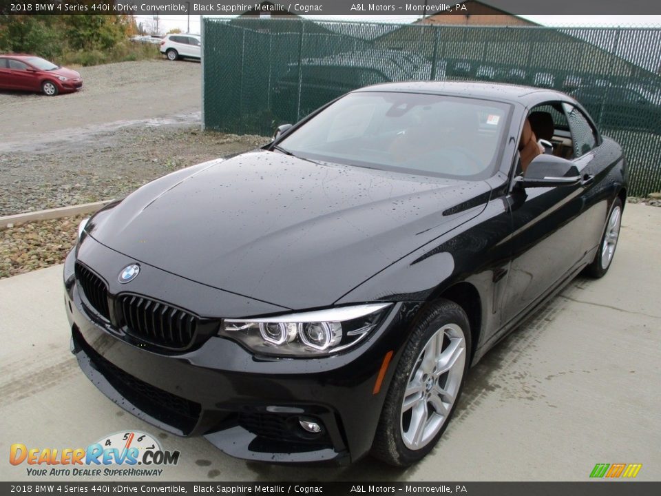 2018 BMW 4 Series 440i xDrive Convertible Black Sapphire Metallic / Cognac Photo #10