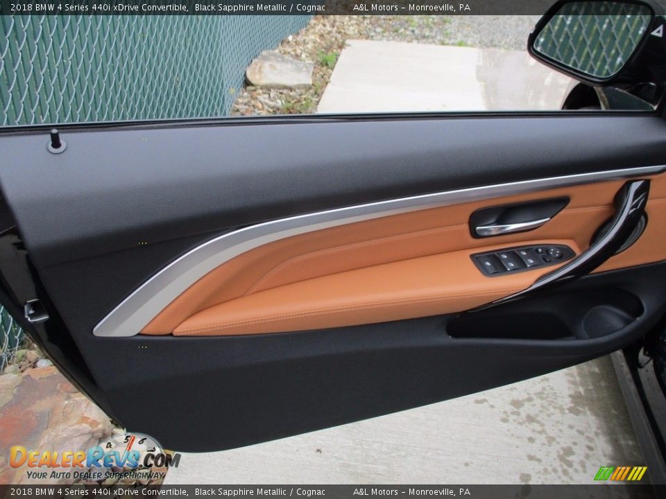 2018 BMW 4 Series 440i xDrive Convertible Black Sapphire Metallic / Cognac Photo #11