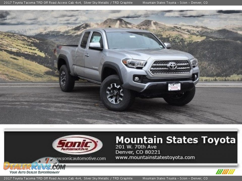 2017 Toyota Tacoma TRD Off Road Access Cab 4x4 Silver Sky Metallic / TRD Graphite Photo #1
