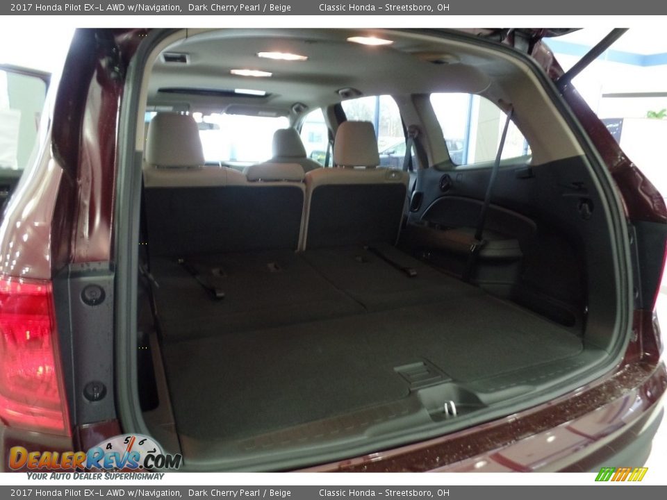 2017 Honda Pilot EX-L AWD w/Navigation Dark Cherry Pearl / Beige Photo #20