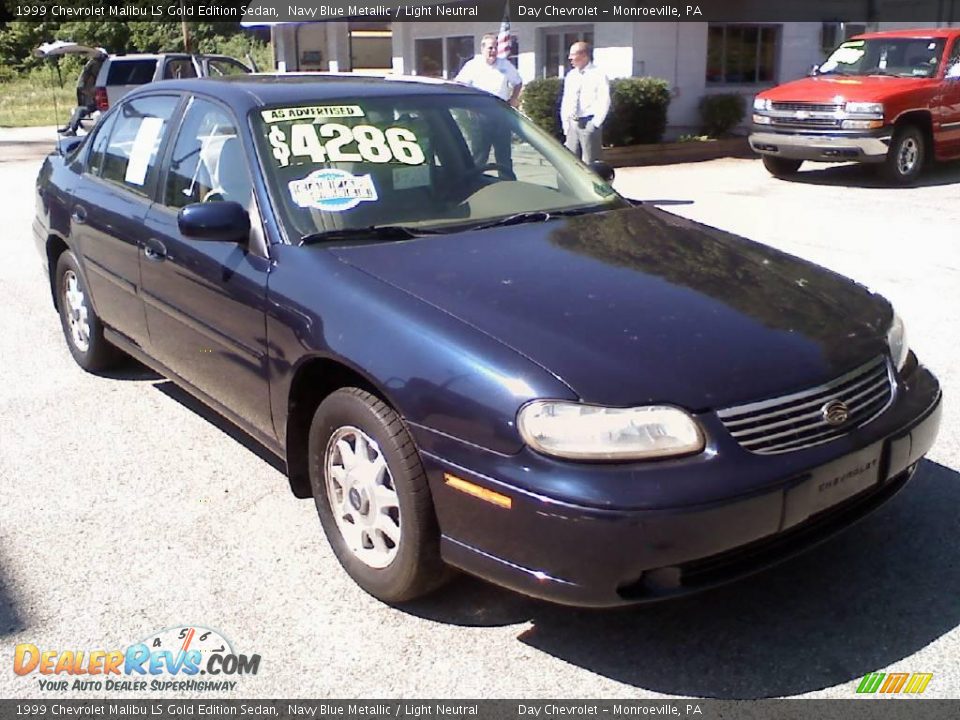 1999 Chevrolet Malibu LS Gold Edition Sedan Navy Blue Metallic / Light Neutral Photo #1