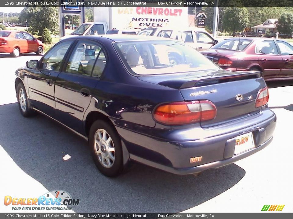 1999 Chevrolet Malibu LS Gold Edition Sedan Navy Blue Metallic / Light Neutral Photo #3