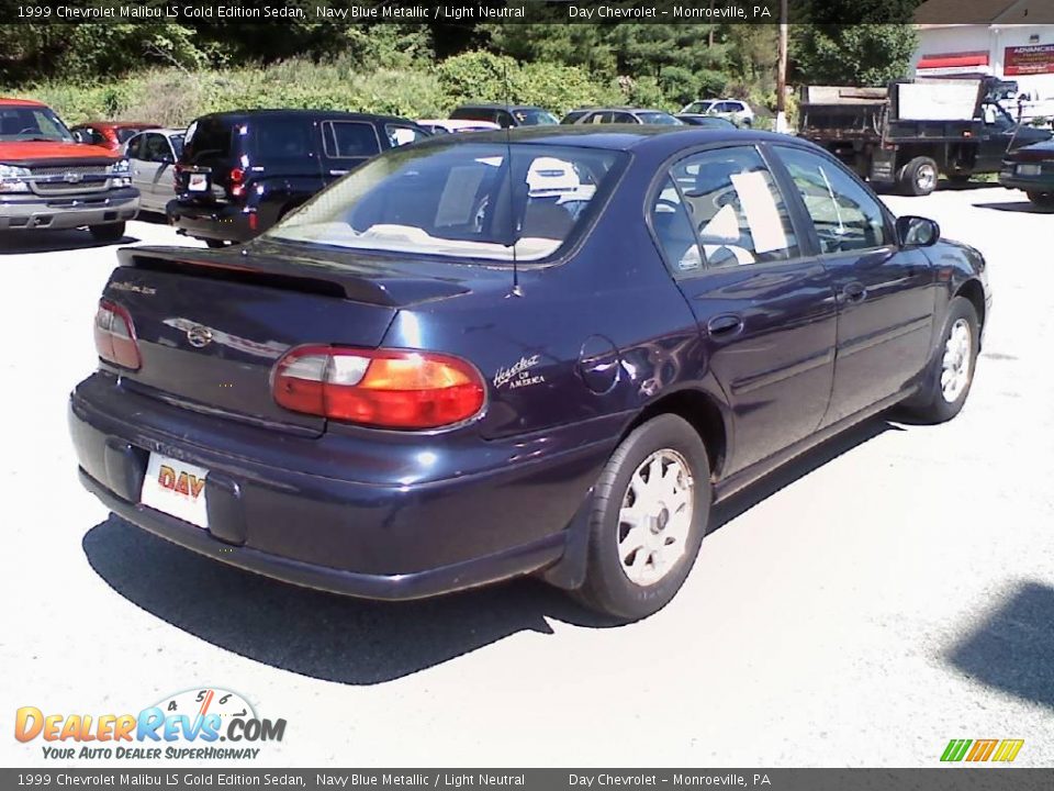 1999 Chevrolet Malibu LS Gold Edition Sedan Navy Blue Metallic / Light Neutral Photo #4