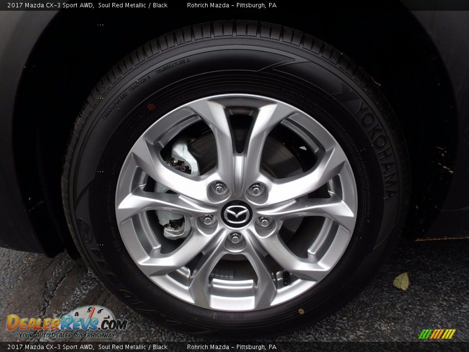 2017 Mazda CX-3 Sport AWD Soul Red Metallic / Black Photo #17