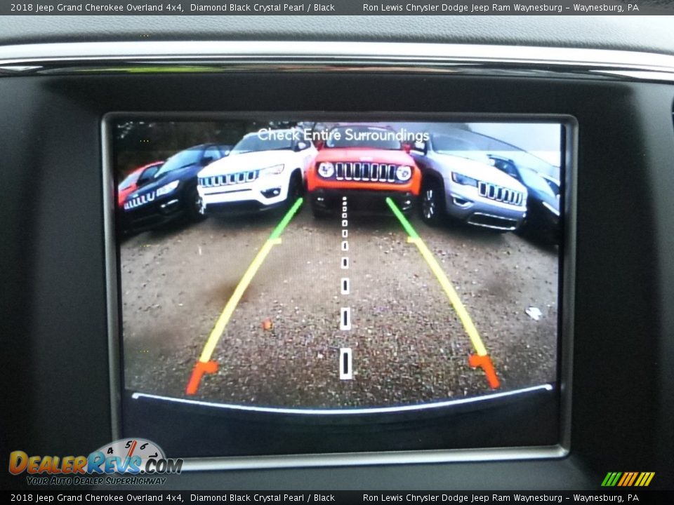 2018 Jeep Grand Cherokee Overland 4x4 Diamond Black Crystal Pearl / Black Photo #18